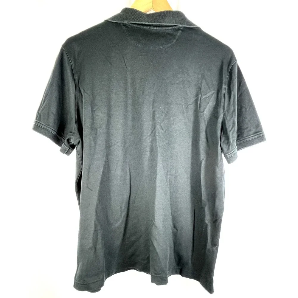 Banana Republic Men's Luxury Touch Black Polo Short Sleeve‎ Shirt XL